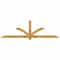 Ekena Millwork Redmond Rough Sawn Timber Gable Bracket, Western Red Cedar, 96"W x 28"H x 4"D x 4"F, 7/12 Pitch GBW096X28X0404RED00RWR - alternate 1